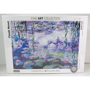 Claude Monet: Water Lilies - 1000pc. Jigsaw Puzzle - Fine Art Col. Eurographics